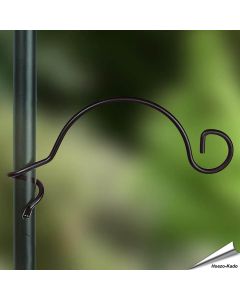 Wrap-around metalen haken voor vogelvoederstations ✔️ Compatibel met palen Ø 22mm ✔️ Gemaakt van stevig, gepoedercoat staal ✔️ Bestel direct online bij Vogelhuisje.com
