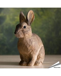 Houten konijn van Wildlife Garden – een prachtige decoratie waar het hele gezin van zal genieten! ✔️ Natuurgetrouw vormgegeven en realistisch gekleurd ➤ Bestel nu eenvoudig online bij Hoezo-Kado