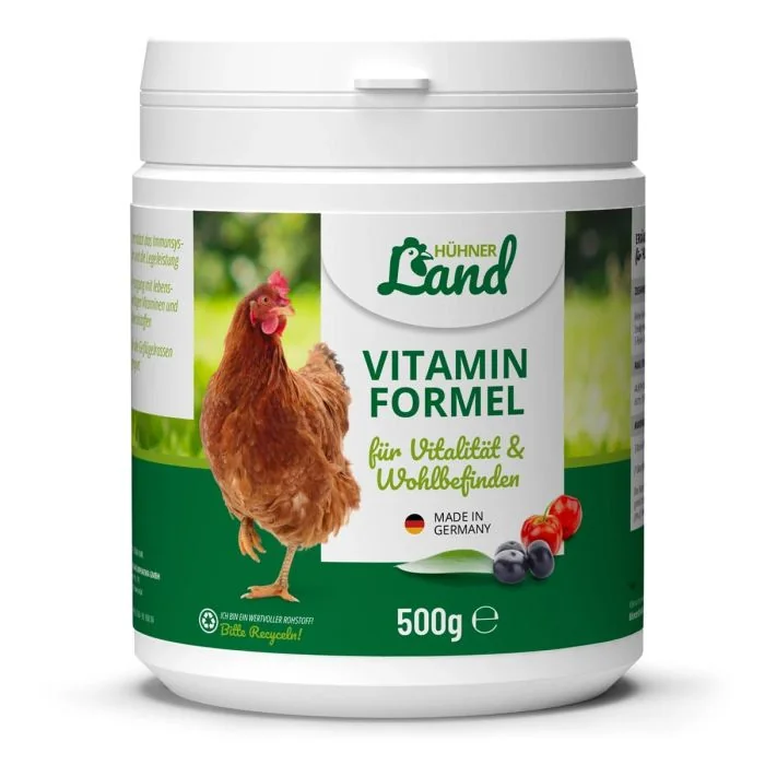 Vitamine Formule voor kippen - 500g | HÜHNER Land | Vogelhuisje.com