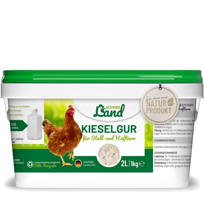 Diatomeeënaarde voor kippen en pluimvee ✔️ Geschikt voor stal, tuin en erf ✔️ Neemt vocht effectief op ✔️ Zorgt voor een prettig stalklimaat ➤ Nu verkrijgbaar bij Vogelhuisje.com
