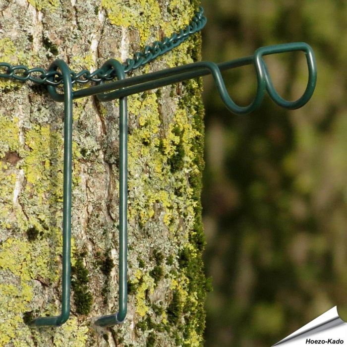 Boomhaak met ketting (groen)