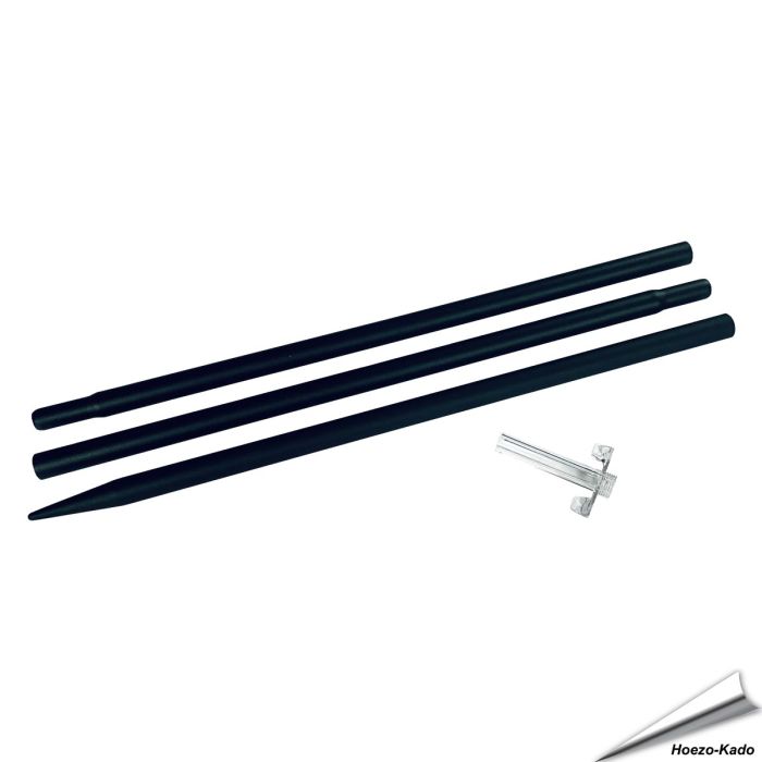 Paal voor voedersilo's (zwart)