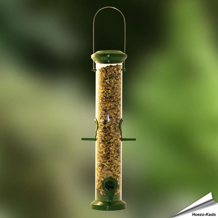 Metalen zaadsilo voor tuinvogels (groot)
