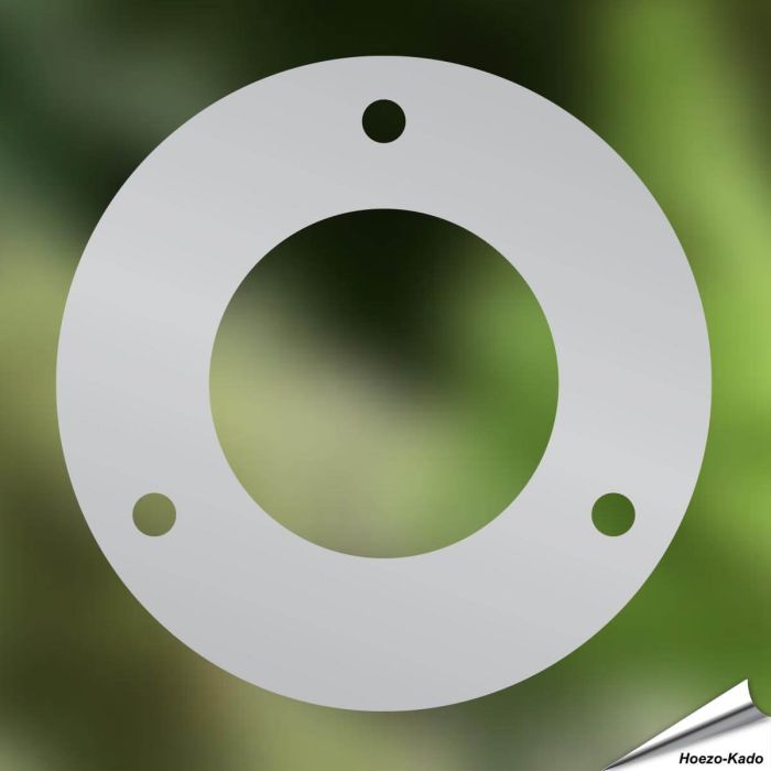 Bescherm je nestkast tegen uithakken met ons invliegplaatje (rond) ✔️ Verkleint de invliegopening op 32mm ✔️ Gemaakt van roestvrij staal ✔️ Geschikt voor koolmezen en andere kleine tuinvogels ✔️ Bestel nu op Vogelhuisje.com