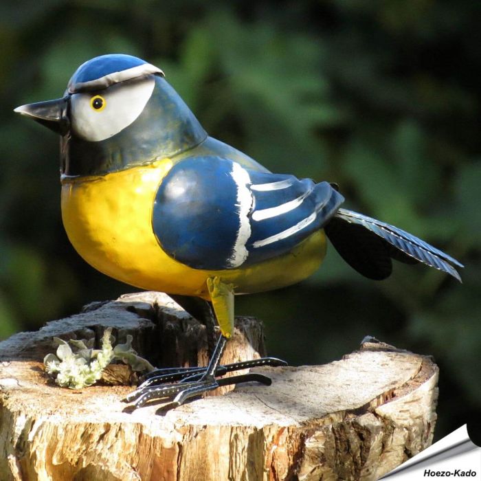 Decor Bird - Pimpelmees (metaal)