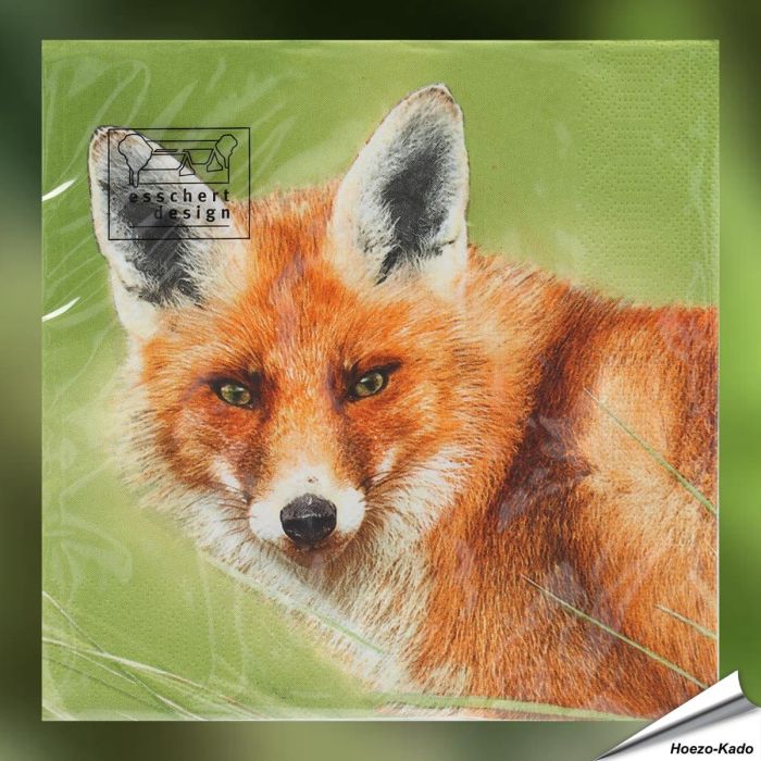 Esschert Design Servetten Vos | 20 stuks | FSC & 3-laags | Vogelhuisje.com