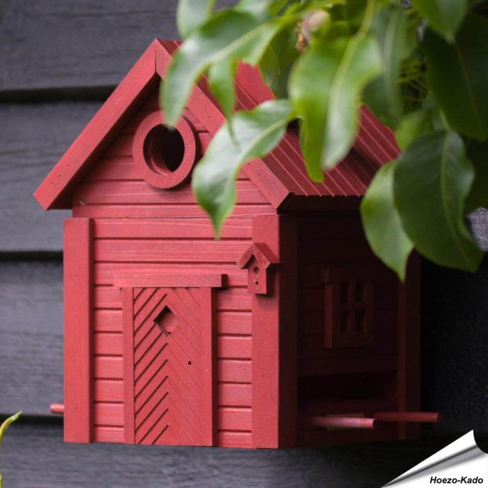 Multiholk Red Earth voederhuis en nestkast | Vogelhuisje.com