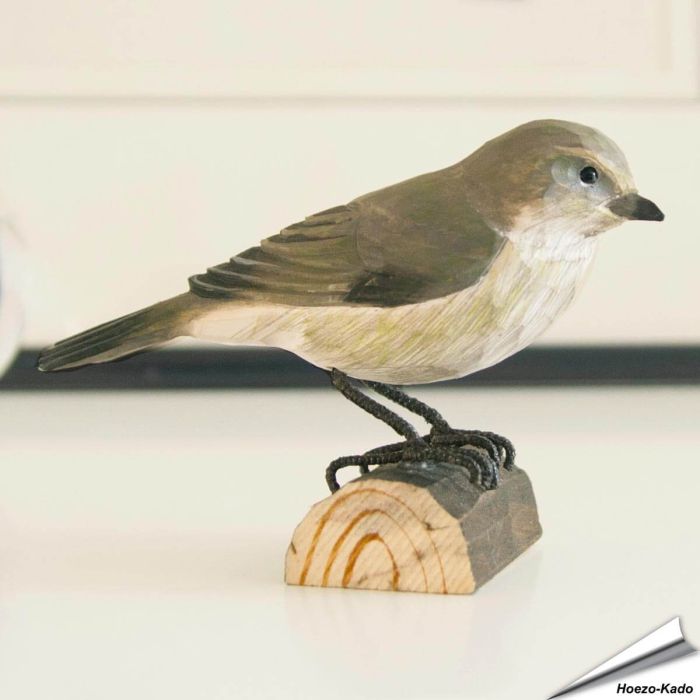 DecoBird - TjifTjaf | Houtgesneden vogel | lindenhout