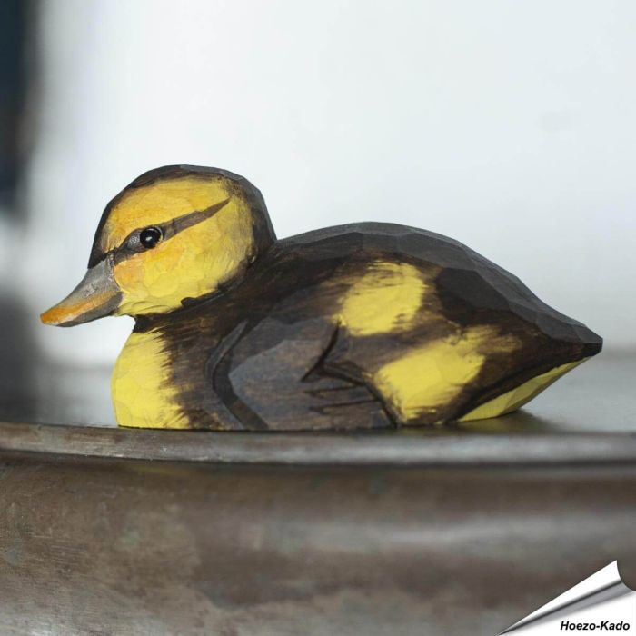 DecoBird - Wild Eendje | Houtgesneden vogel | lindenhout